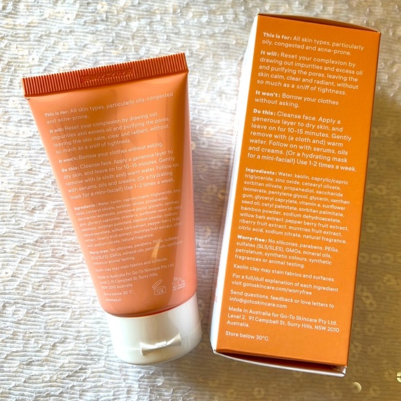 GO-TO Skincare The Removalist Detoxifying Clay Mask NWT - Picture 3 of 5